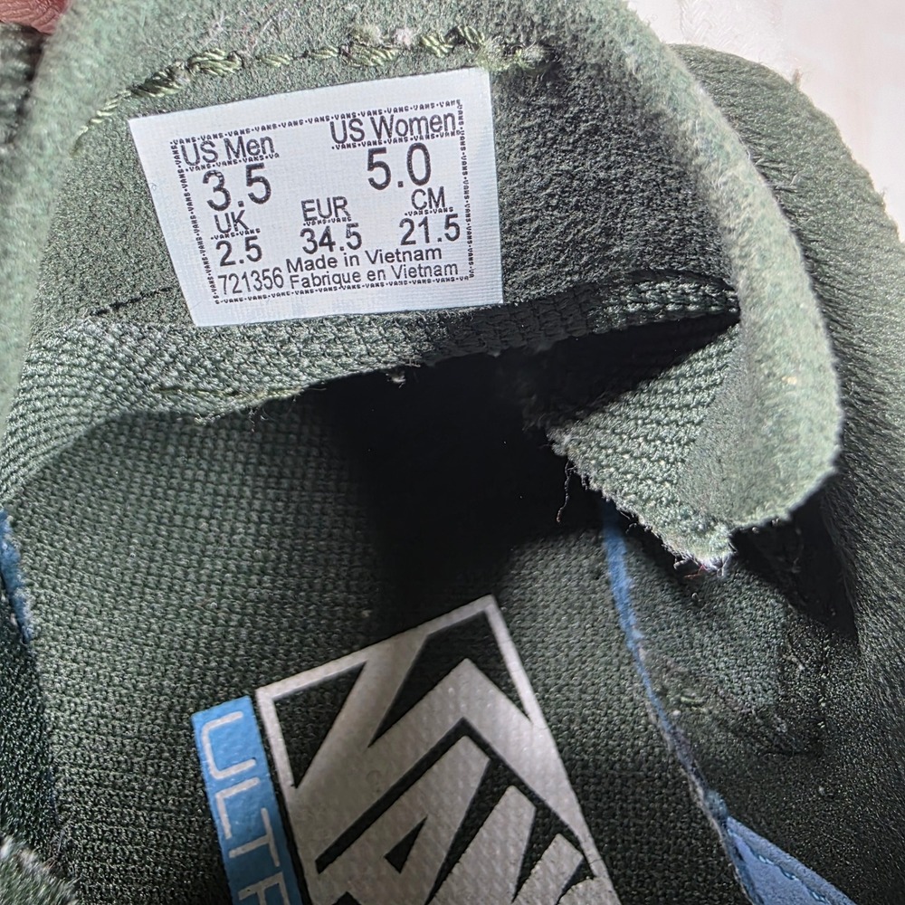 Vans Ultrarange Exo Green White Womens Athletic Shoes Size 5 - Picture 8 of 8